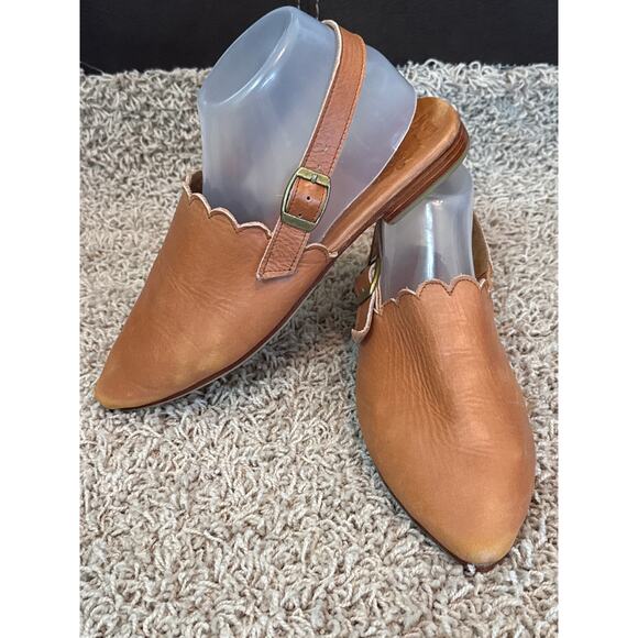 Bali ELF Mangrove Leather Slingback Flats Tan Size 9.5 - Picture 4 of 8